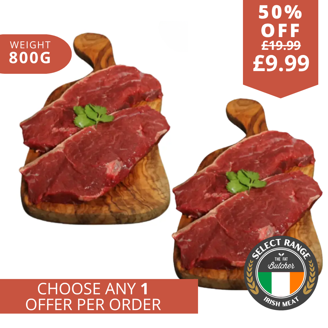 4 x 21 day matured Irish ribeye steaks