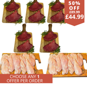 XL Chicken and steak medallion Combo