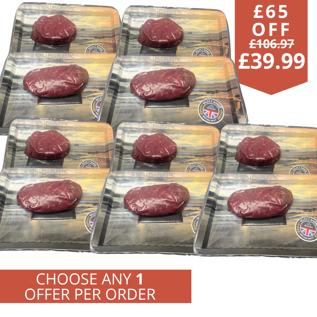 2kg British retail packed fillet steaks