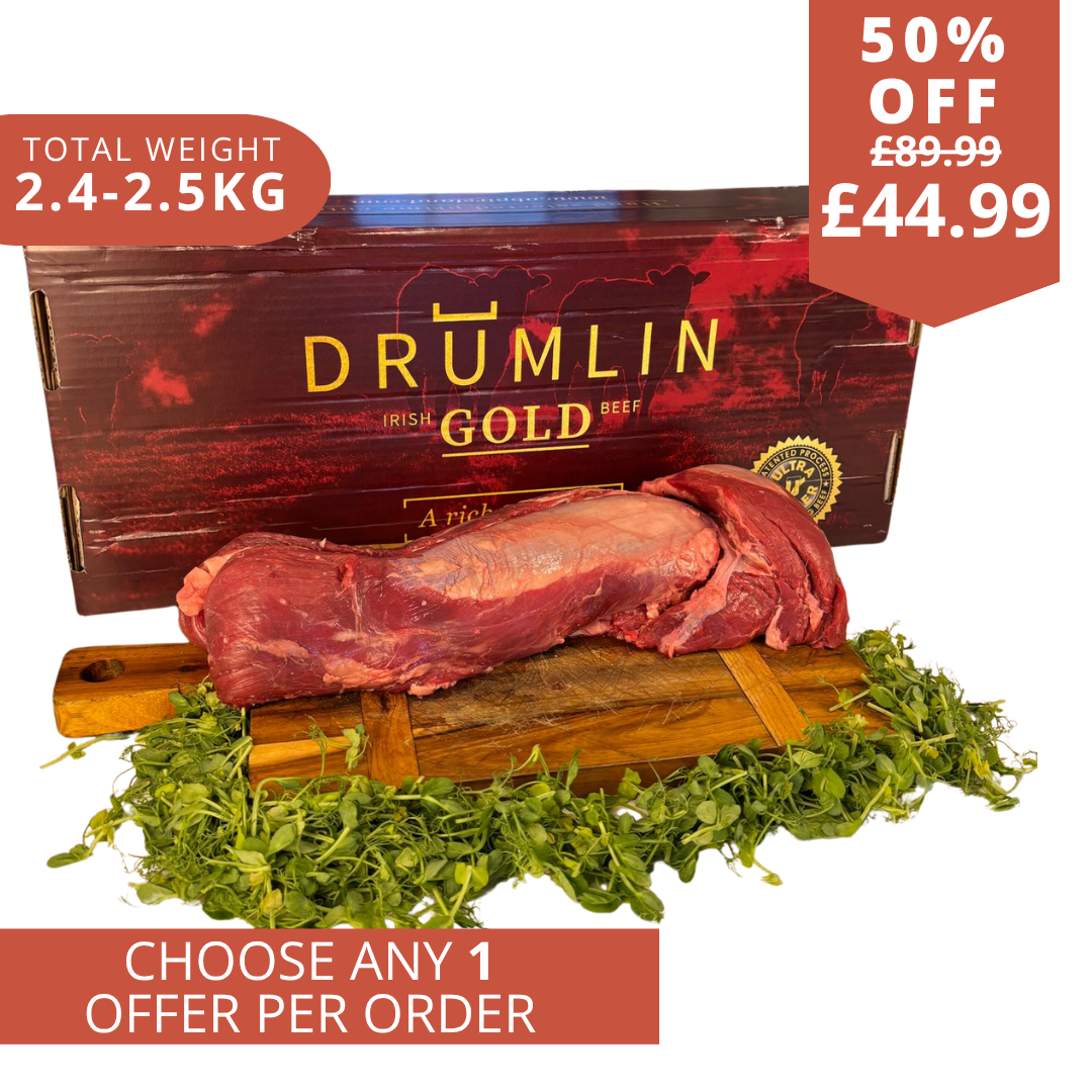 XXL drumlin gold whole beef fillet 2.4-2.5kg