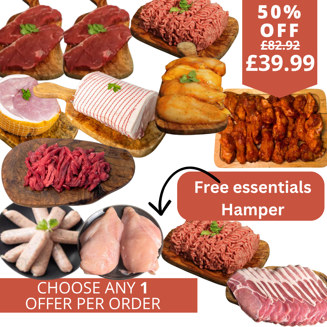 Half price hamper with free essential hamper