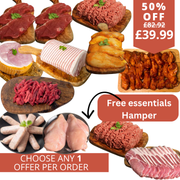 Half price hamper with free essential hamper