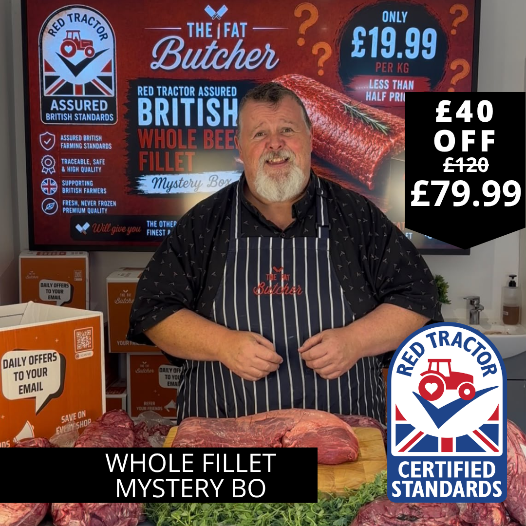 Red Tractor Whole Beef filet mystery box