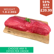 Large South American whole beef fillet