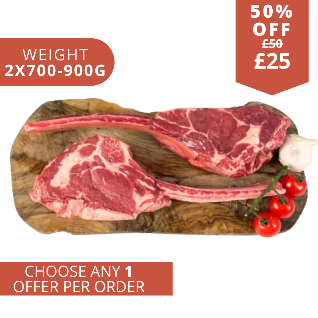 Tomahawk steaks 2 for £25