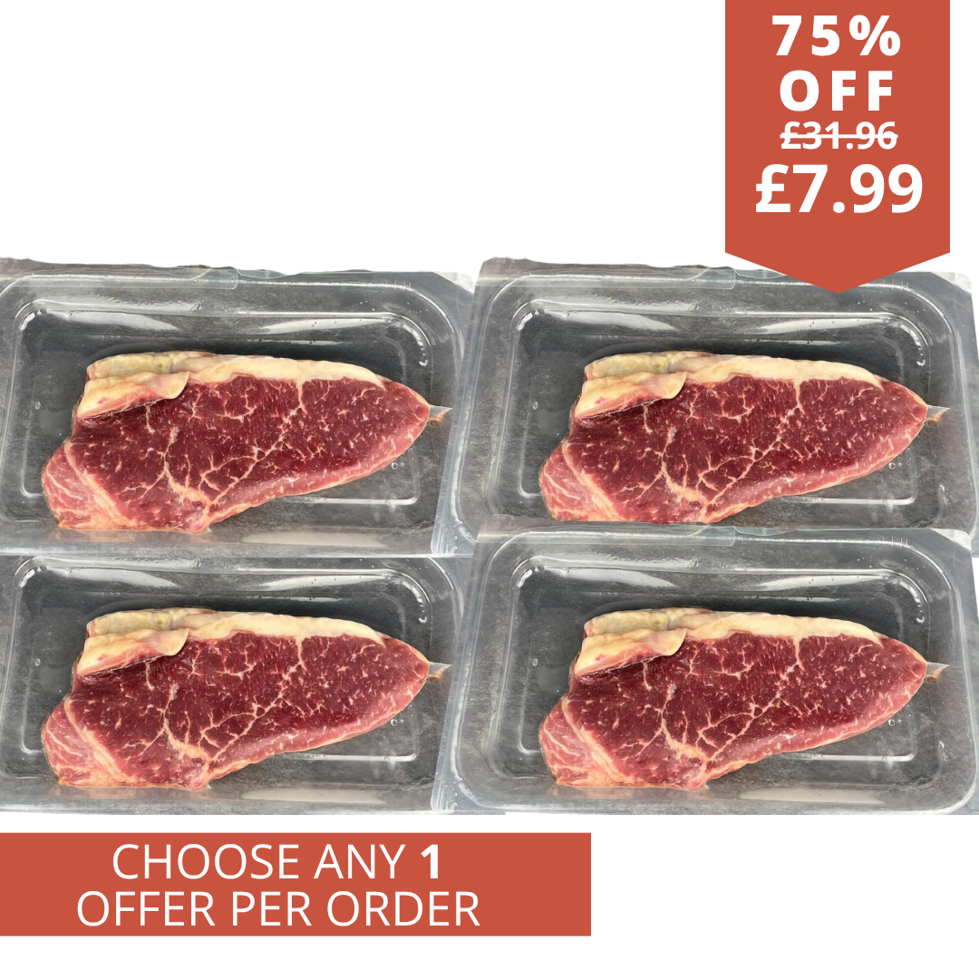 4 British steaks for the price of 1