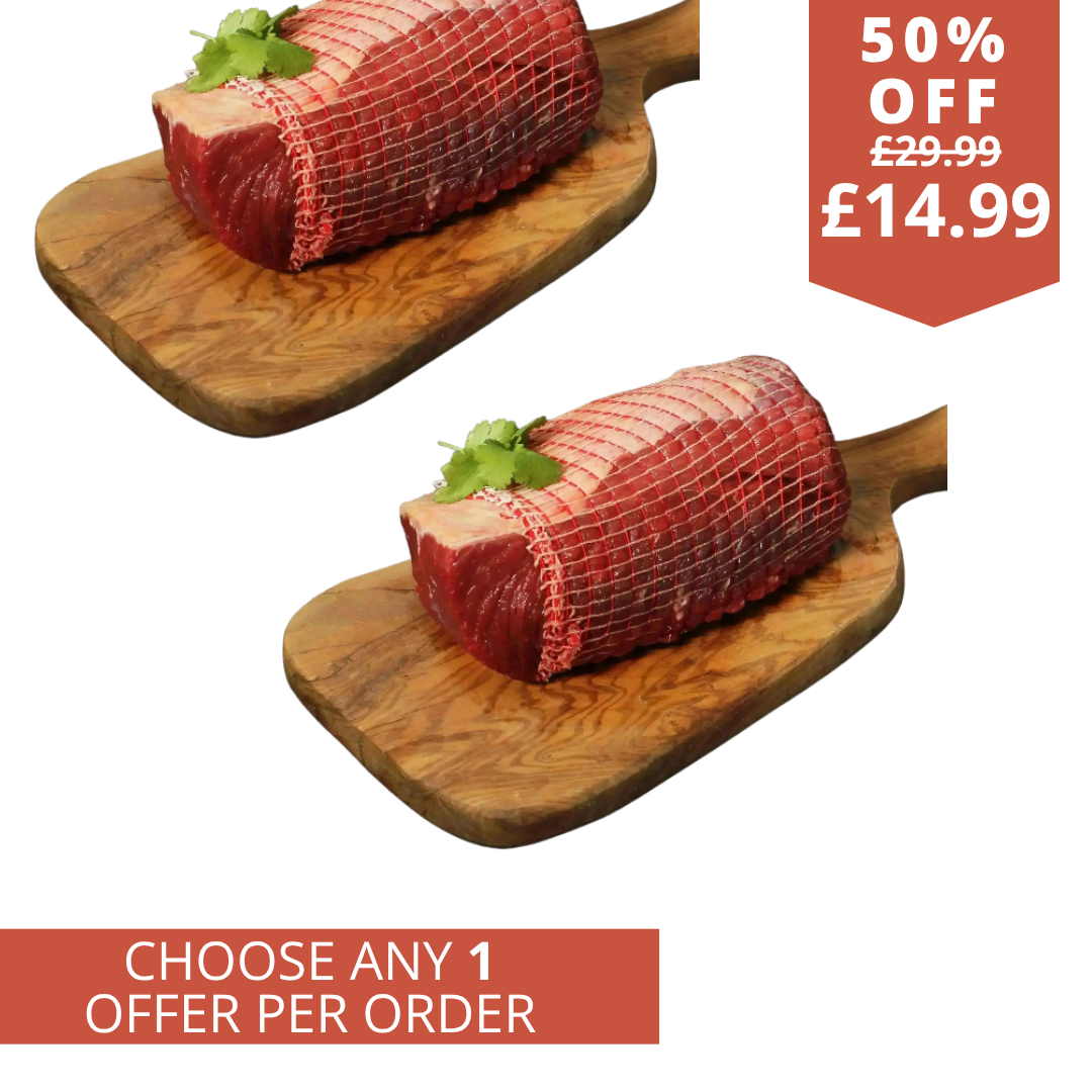 Irish beef joint 2 for price of 1
