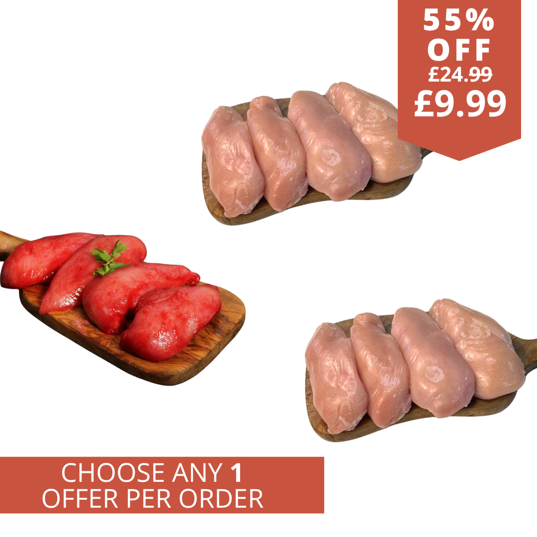 1.6 KG Chicken half price plus 800g more free!