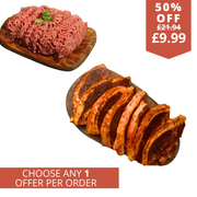 Minted Lamb chump chops with free British organic lamb mince