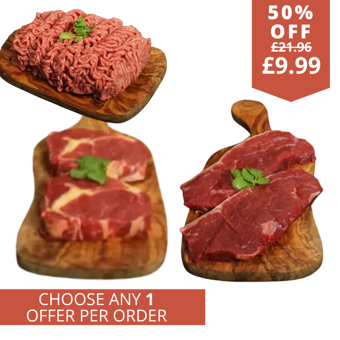 Half price steaks with free Angus steak mince