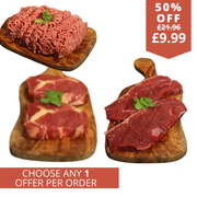 Half price steaks with free Angus steak mince