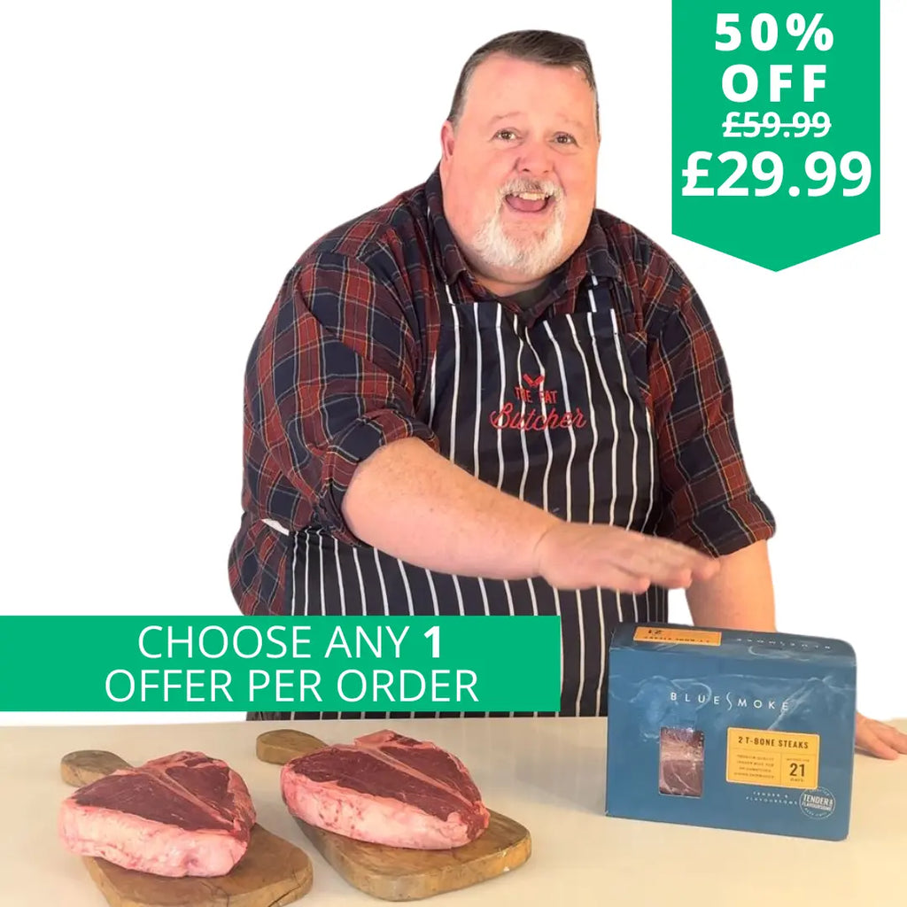 2 Blue Smoke T Bone Steaks Offers
