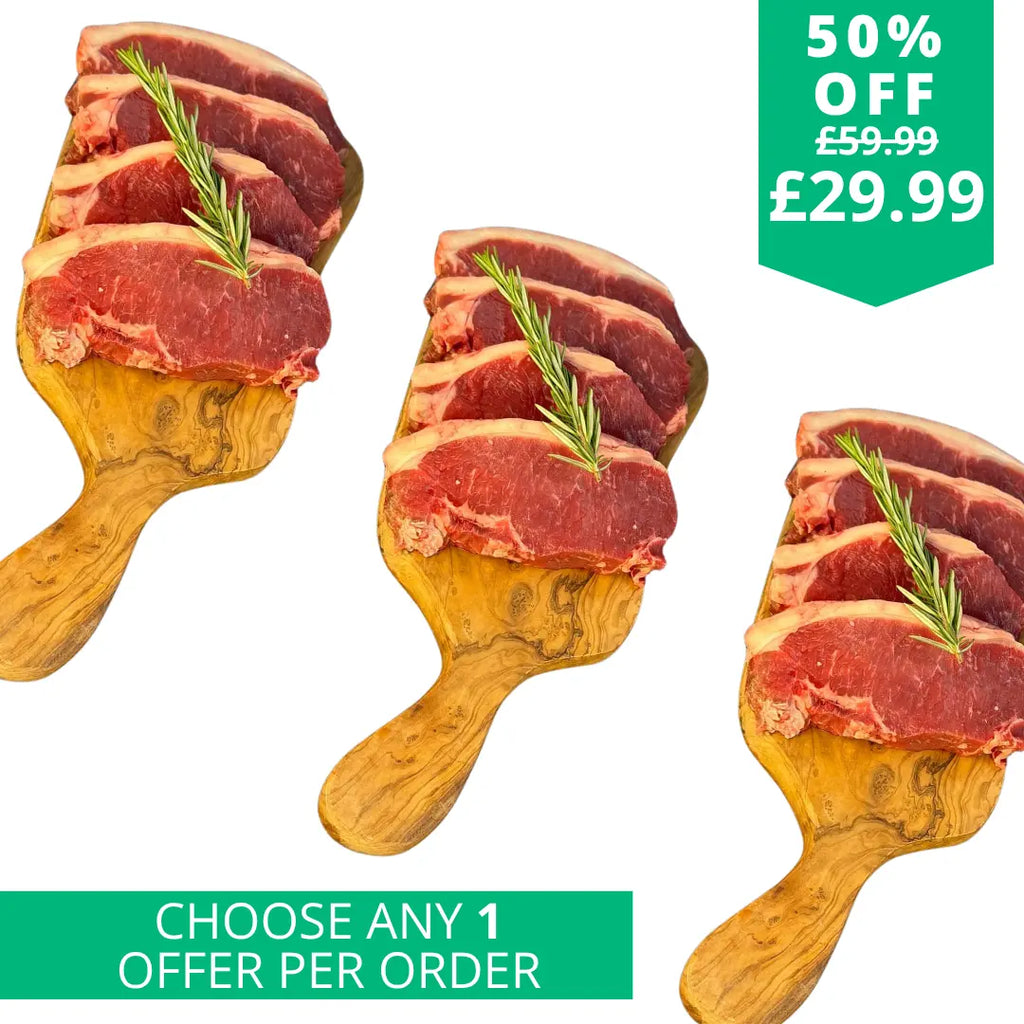 12 thick cut British Sirloin Steaks  The Fat Butcher
