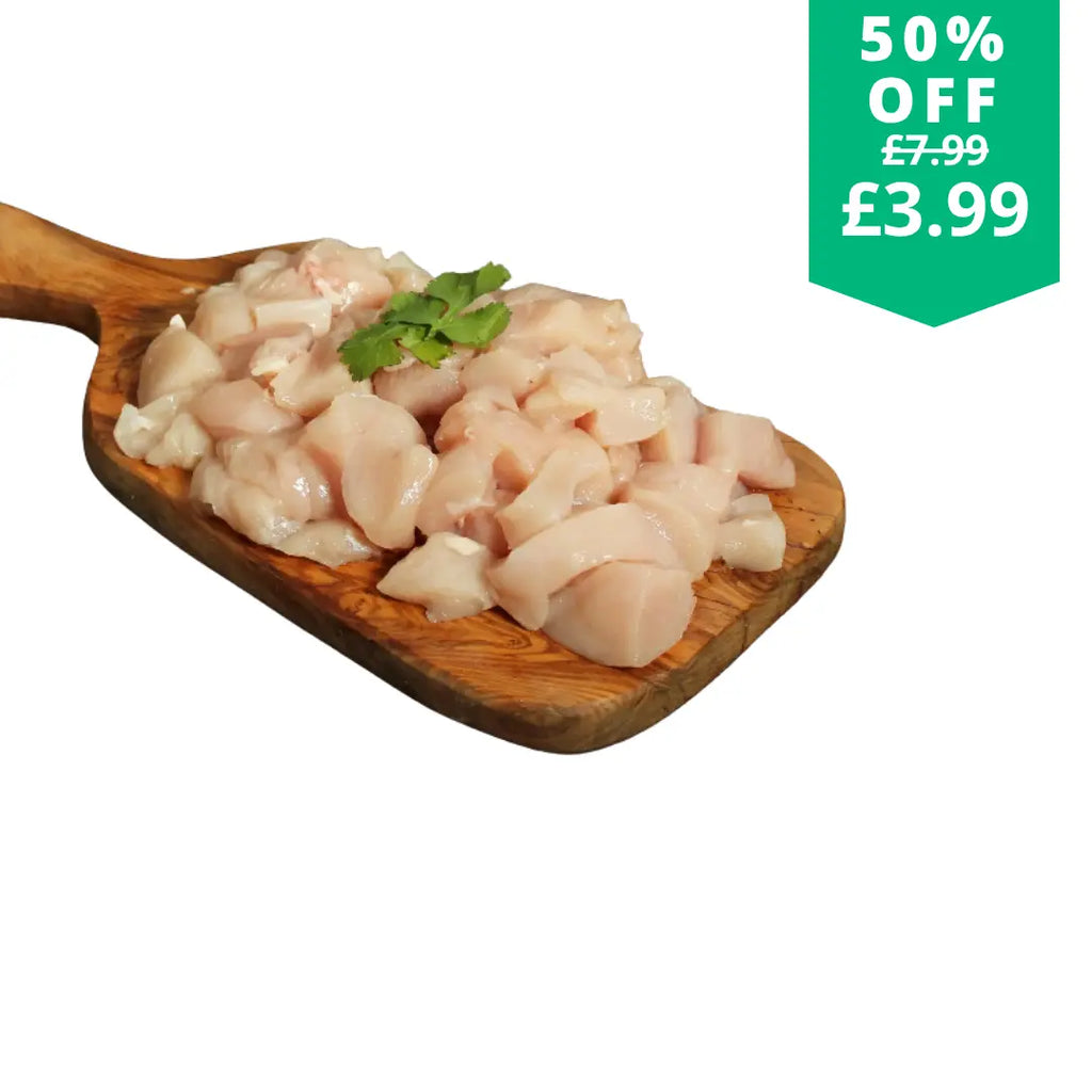 Diced Chicken Breast  The Fat Butcher
