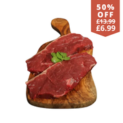 Angus aged rump steaks 500g