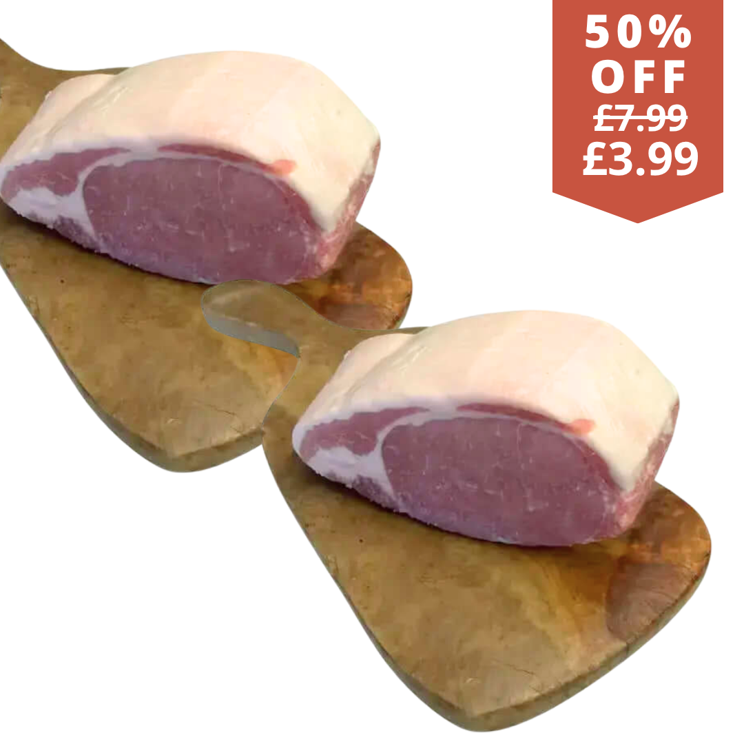 2 British bacon joints total weight 1kg
