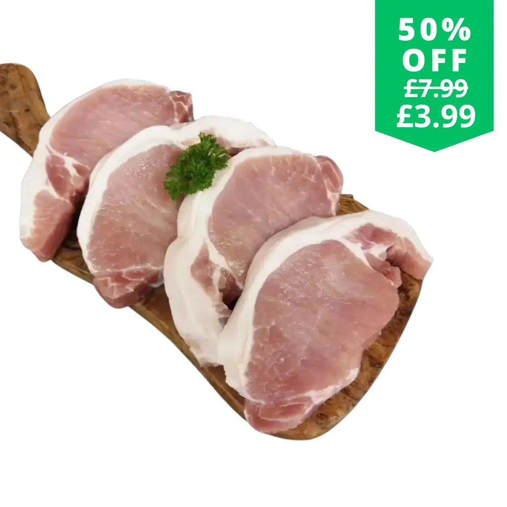 Thick Cut British Bacon Chops  The Fat Butcher