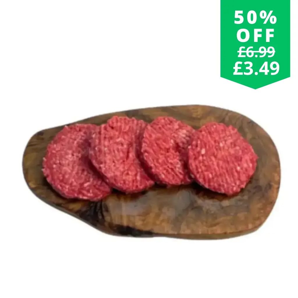 4 Premium British Burgers  The Fat Butcher
