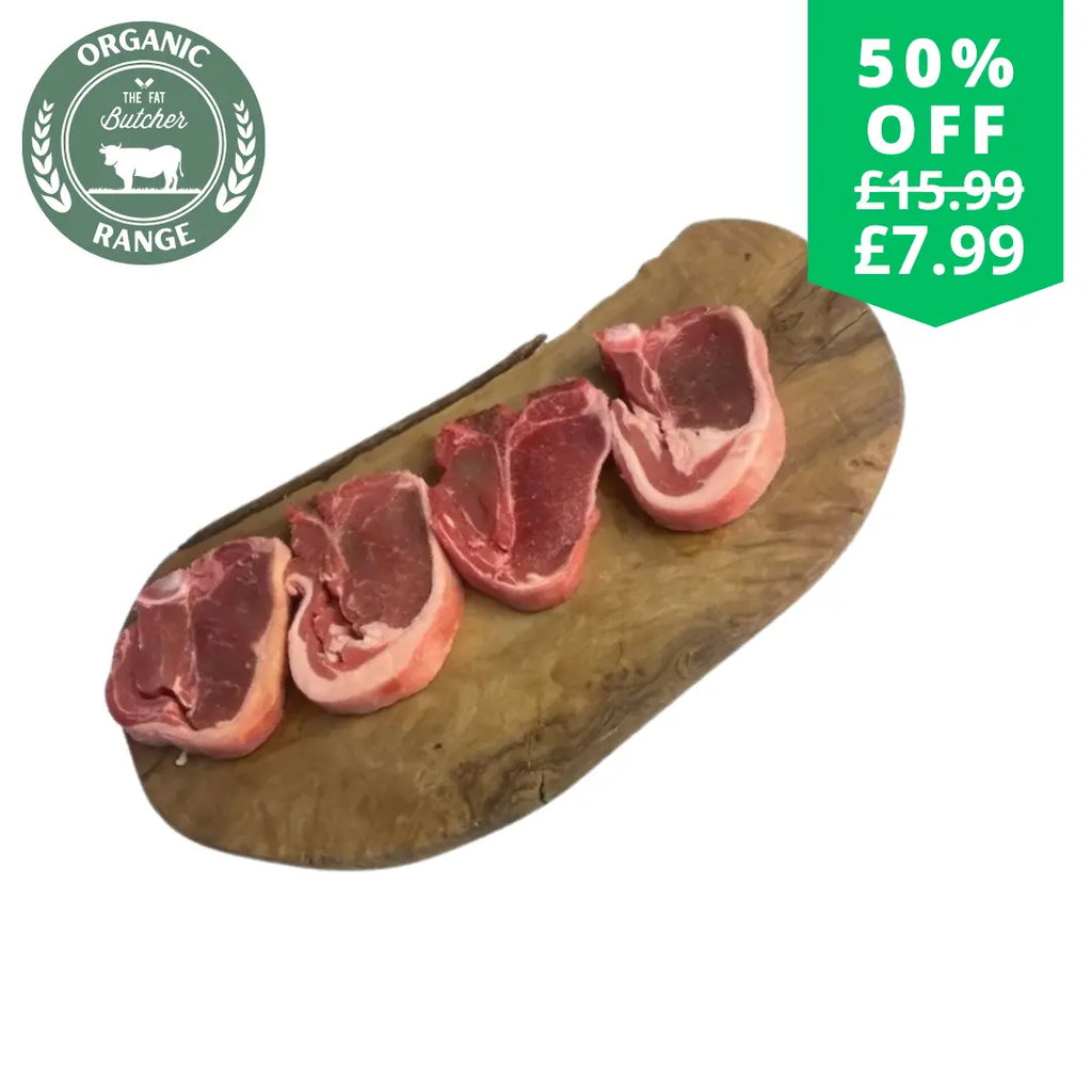 British organic lamb chops 500g  The Fat Butcher