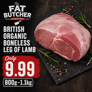 British organic boneless leg of lamb
