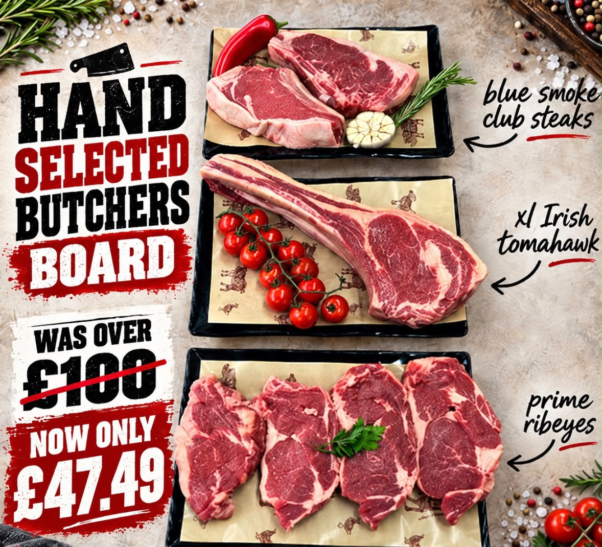 Premium Steak Board Selection XL