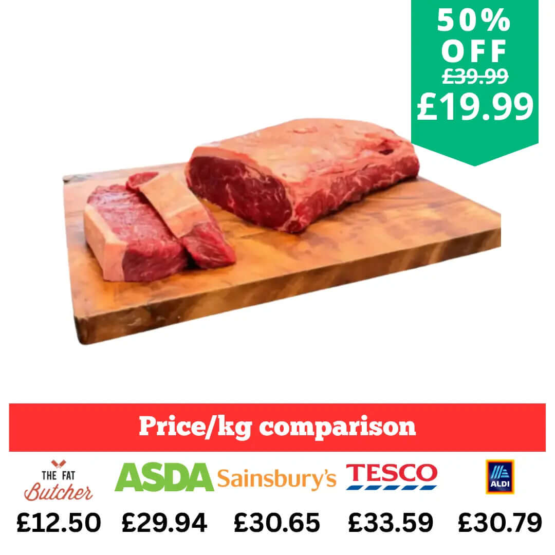 XL British Cut Your Own Sirloin Steaks - The Fat Butcher