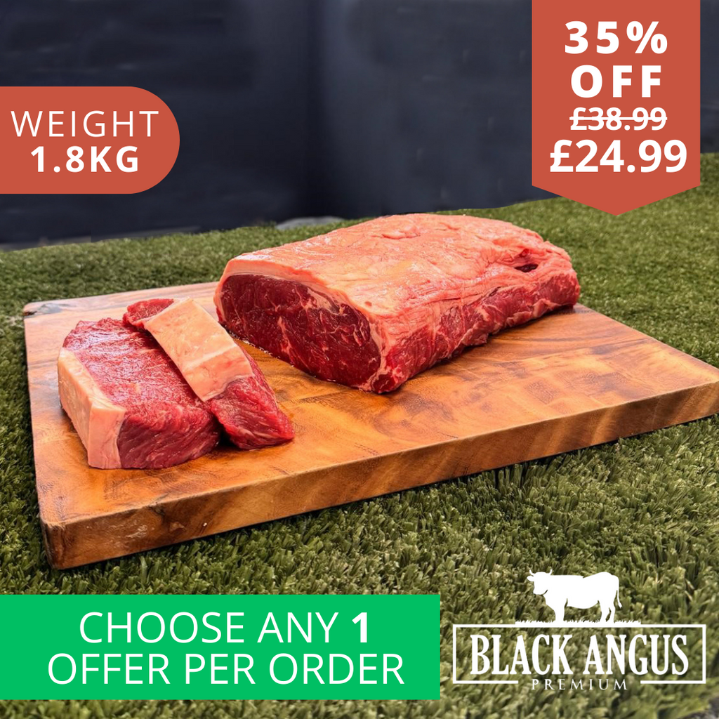 Cut your own Black Angus Sirloin Steaks-The Fat Butcher