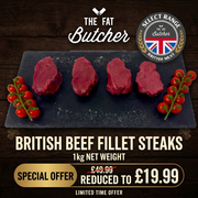 British Beef Fillet Steaks 1kg