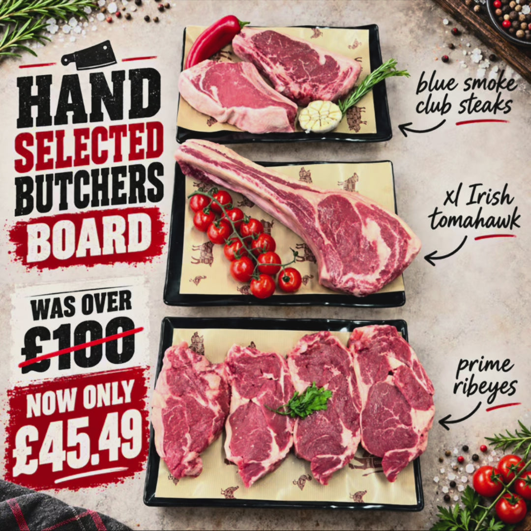 Load video: Premium Steak Board Selection