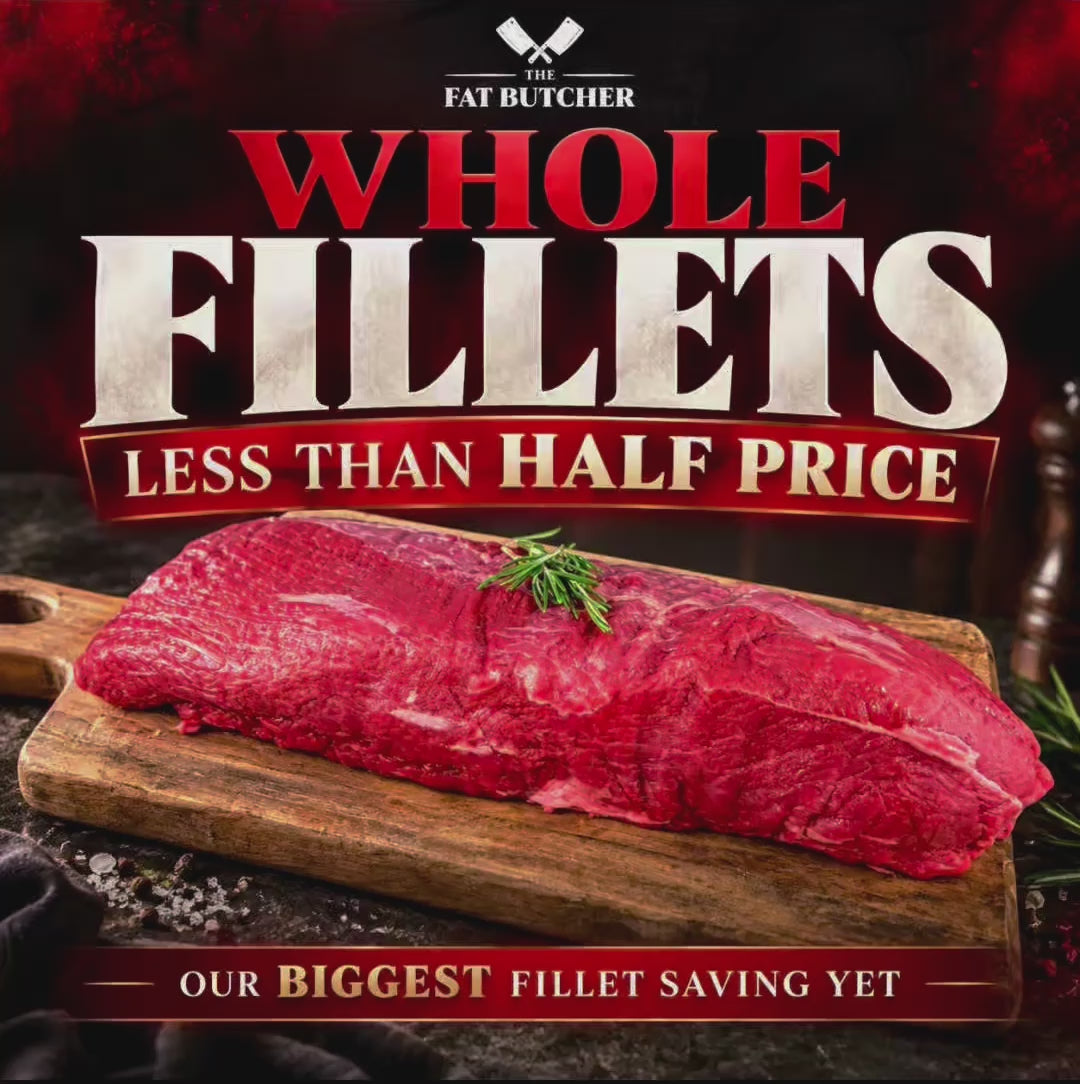 Load video: Irish Whole Beef Fillets