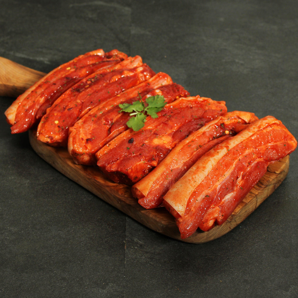 Hot and Spicy Pork Belly Slices-The Fat Butcher